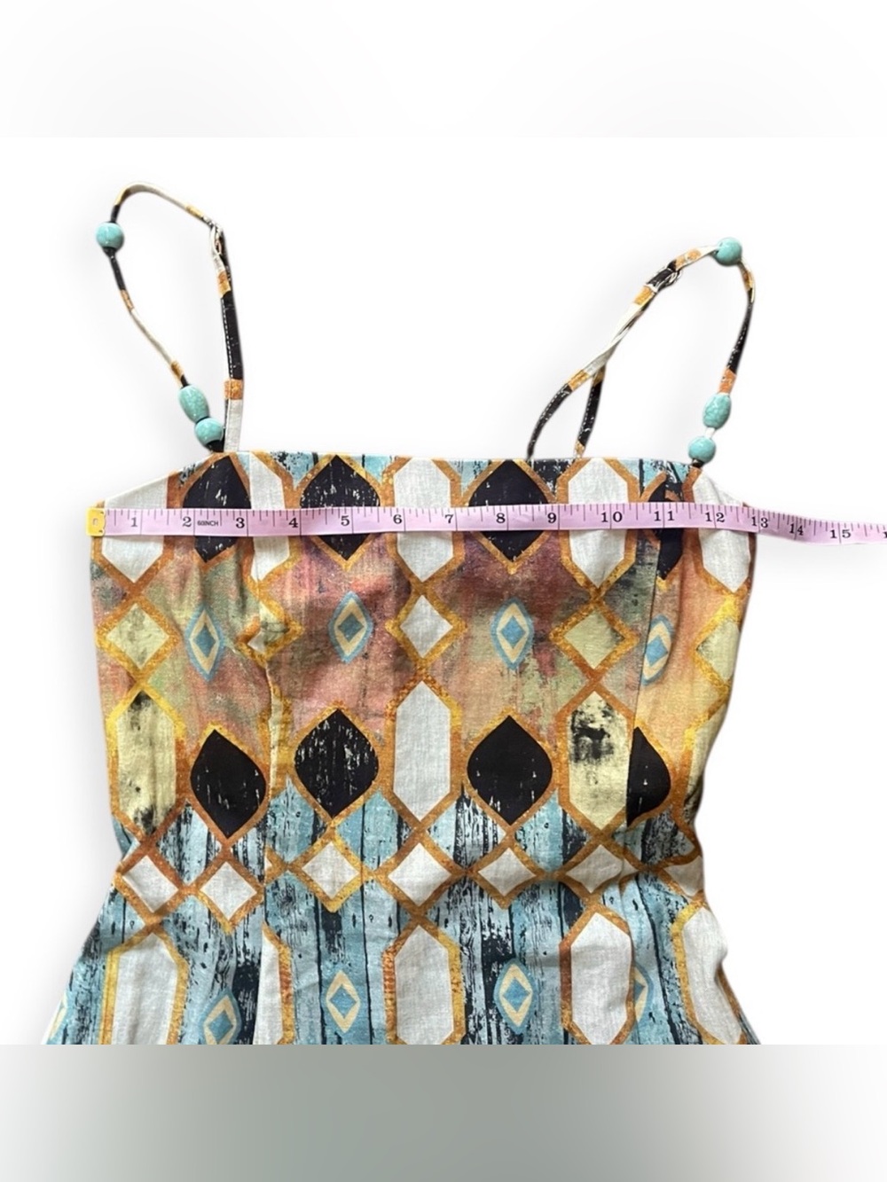 Vintage Christian Lacroix Geometric Print Summer Mini Dress - Picture 8 of 10